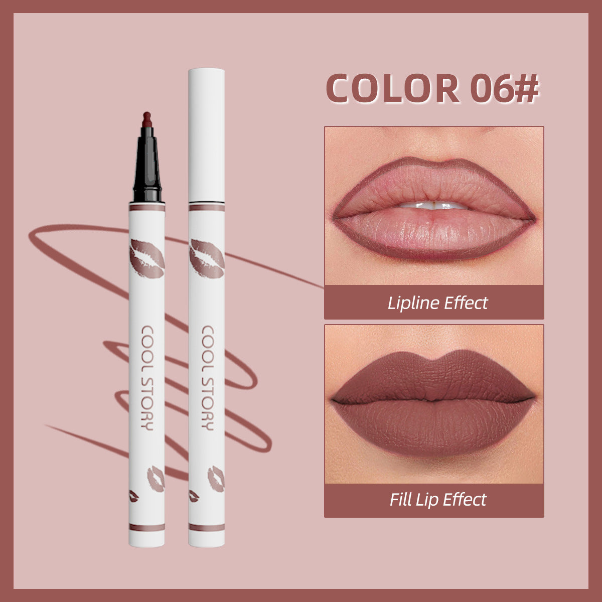 Multi-functional Matte Non-Transfer Long-Lasting Lip Color Pen