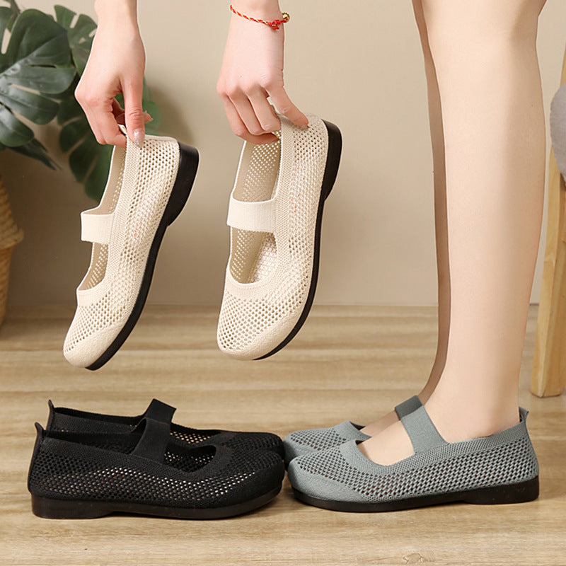 Soft-soled breathable casual mesh shoes