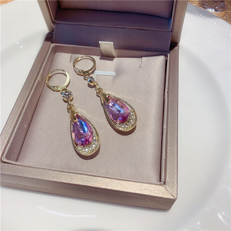 Cat's Eye Stone Stud Earrings