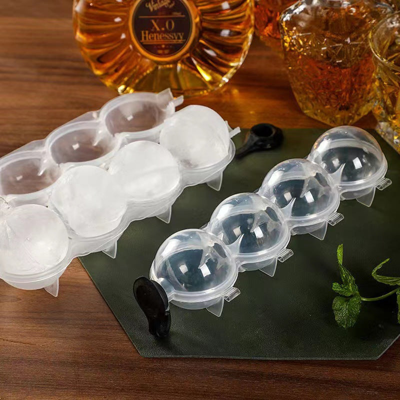 4-Cavity Round Ice Ball Mold