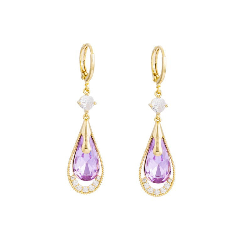Cat's Eye Stone Stud Earrings