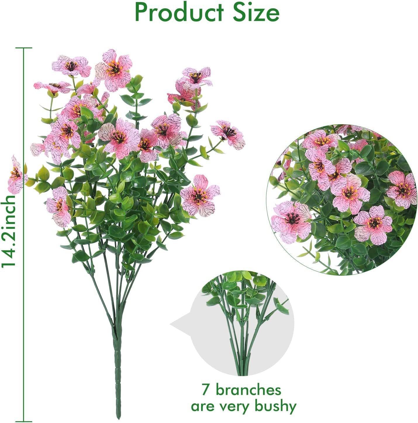 Outdoor Artificial Flower Decoration,1 bunch of multi-headed flowers
