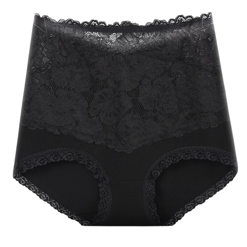Pure cotton high-waist sexy lace women’s briefs