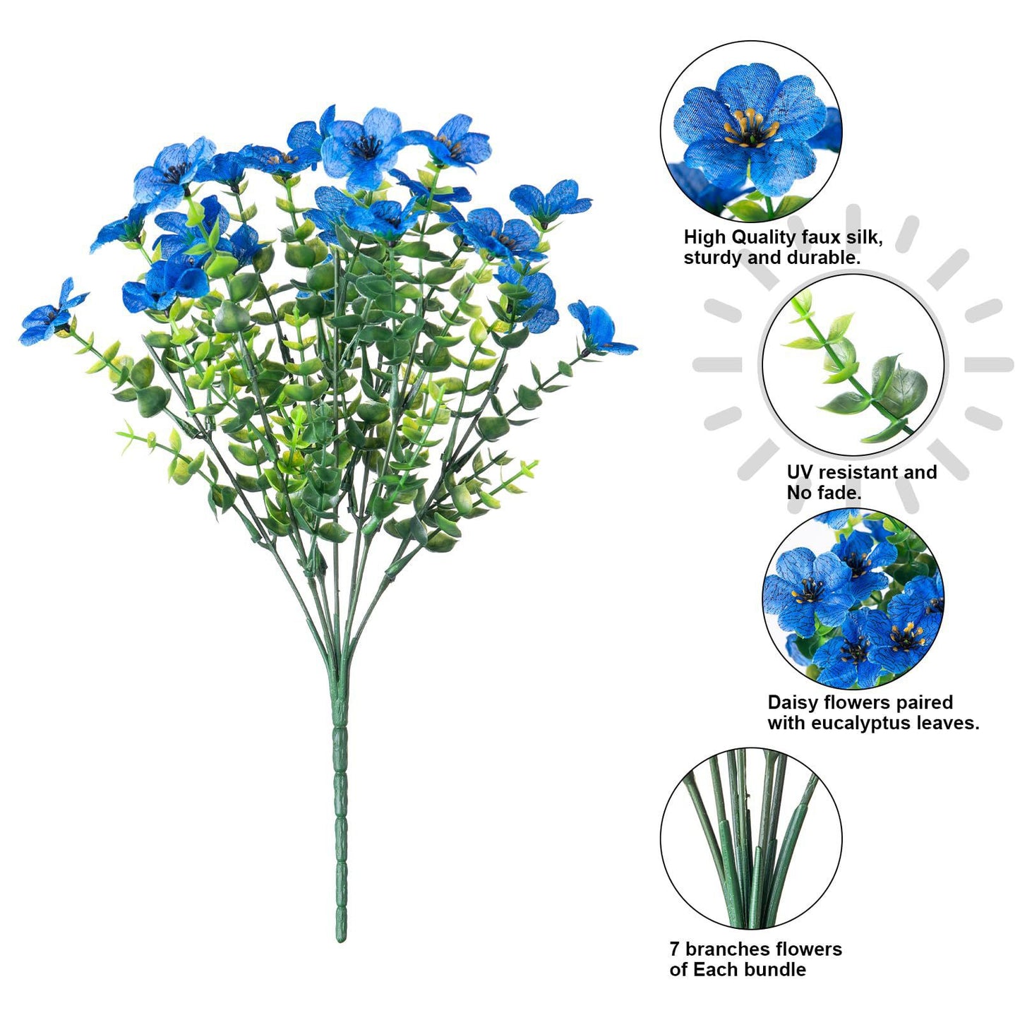 Outdoor Artificial Flower Decoration,1 bunch of multi-headed flowers