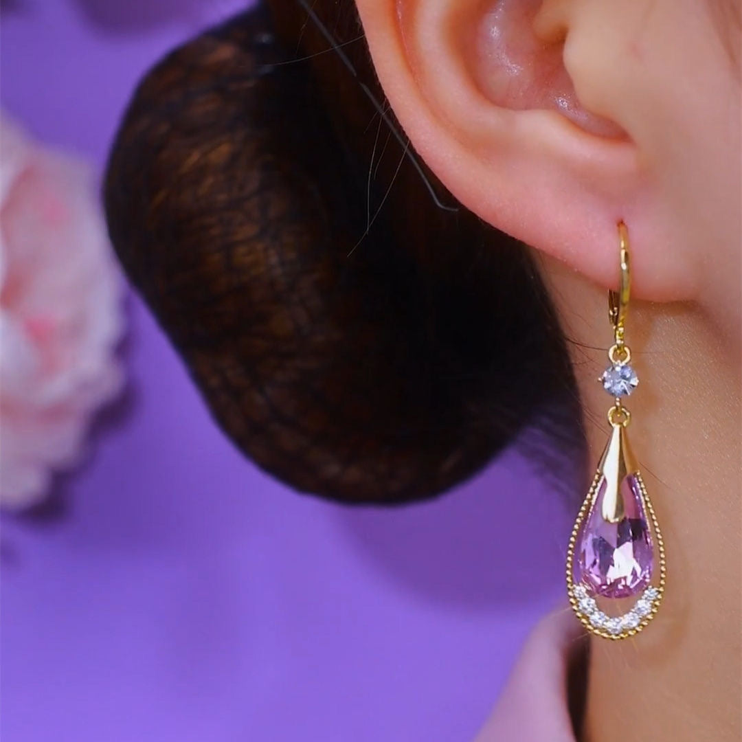 Cat's Eye Stone Stud Earrings