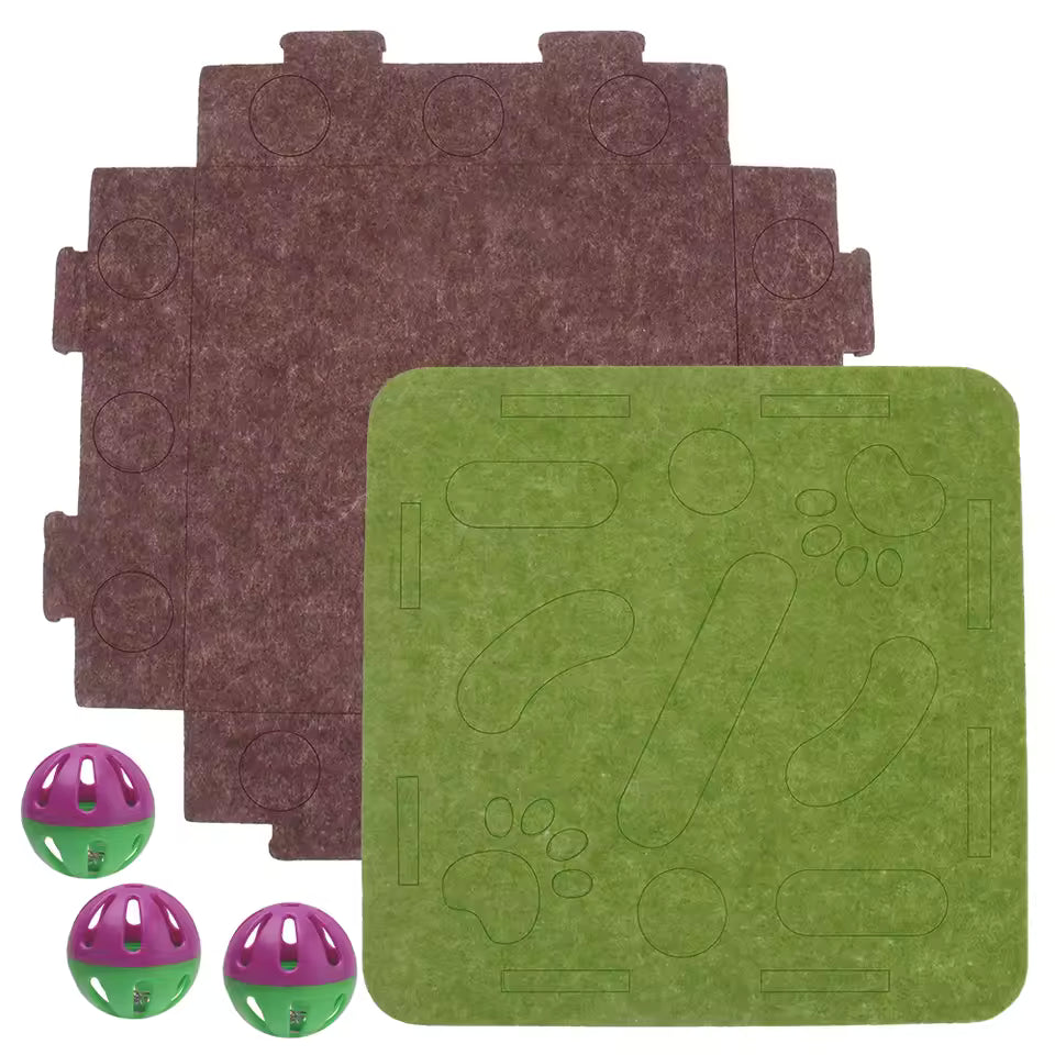 Cat Puzzle Felt Maze Box Cat Toys