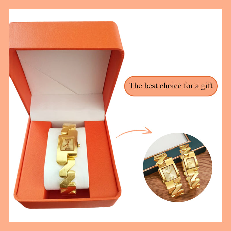 Fashionable gold classic vintage watch