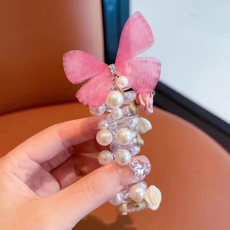Sweet Butterfly Rose Hair Tie – Ponytail Holder & Hair Accessory