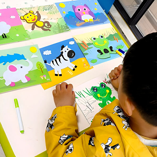 【12PCS】High-quality 3D sticker painting, children's craft materials kit, educational toy