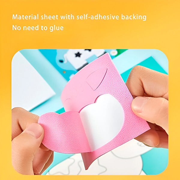 【12PCS】High-quality 3D sticker painting, children's craft materials kit, educational toy