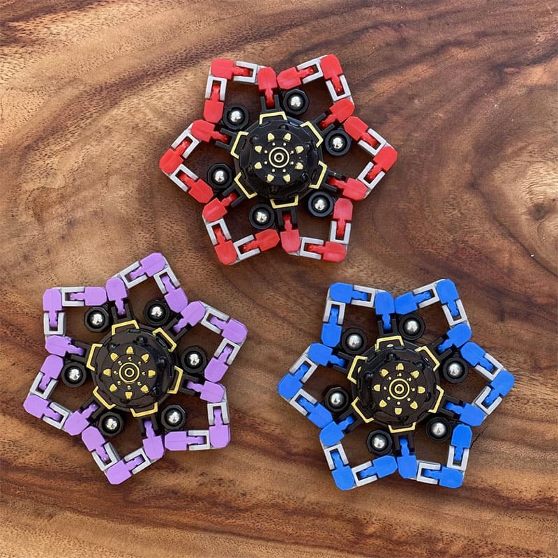 Children's Educational Fidget Spinner – Transformable Mechanical Spinner for Stress Relief and Creative Play