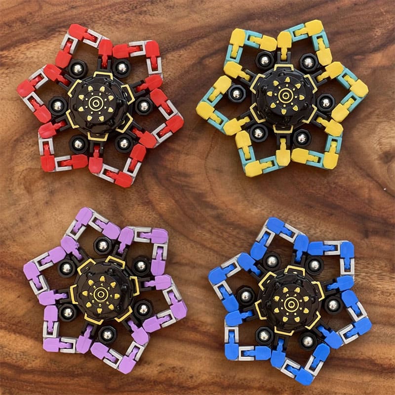 Children's Educational Fidget Spinner – Transformable Mechanical Spinner for Stress Relief and Creative Play