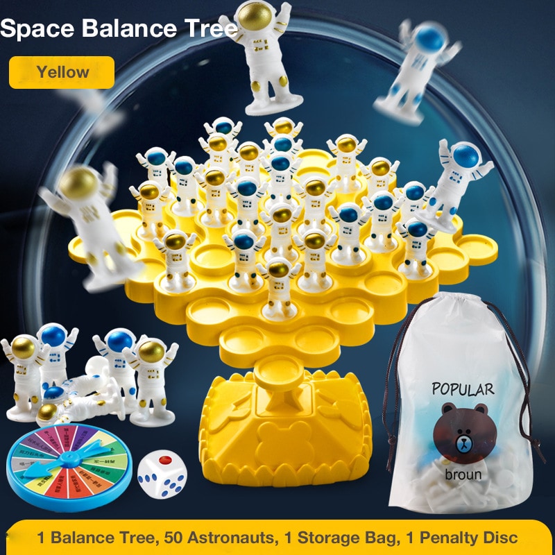 Balance Astronaut Stacking Game – Educational Toy for Kids, Interactive Family Tabletop Game for Cognitive Development