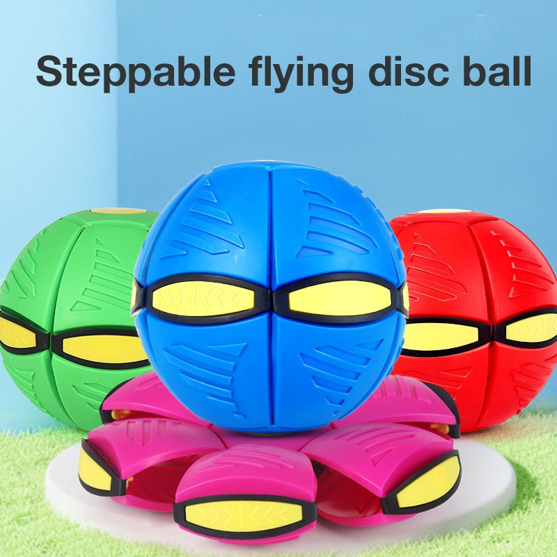 Children's Elastic Ball Step-On Flying Disc Transformable Ball Educational Toy