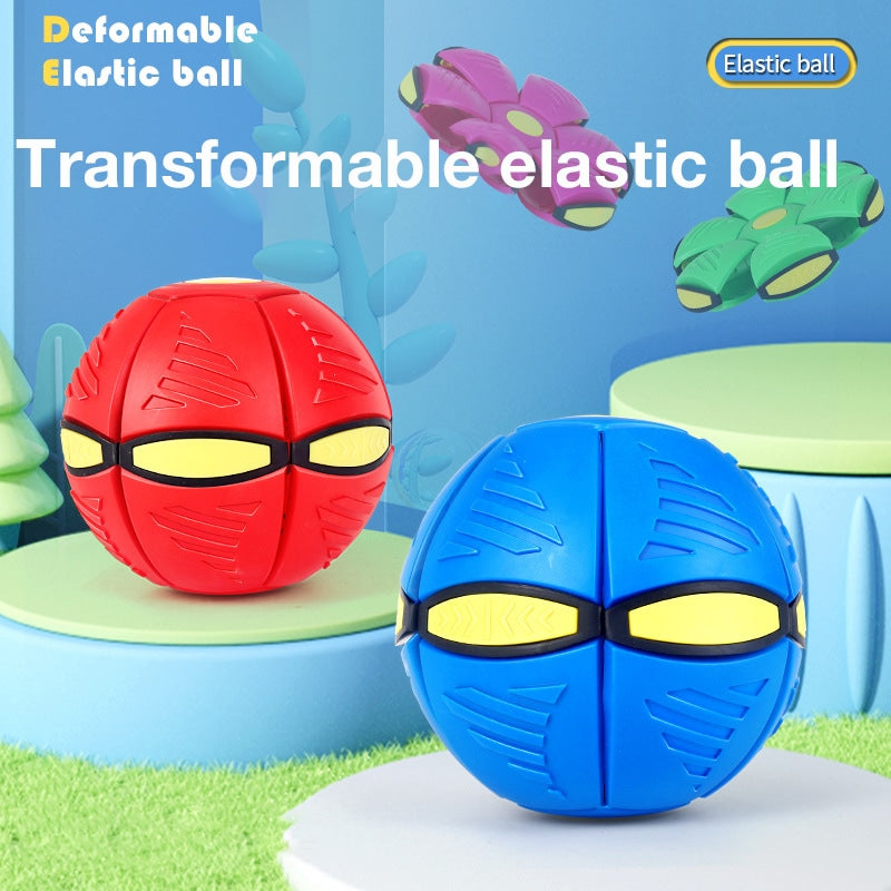 Children's Elastic Ball Step-On Flying Disc Transformable Ball Educational Toy