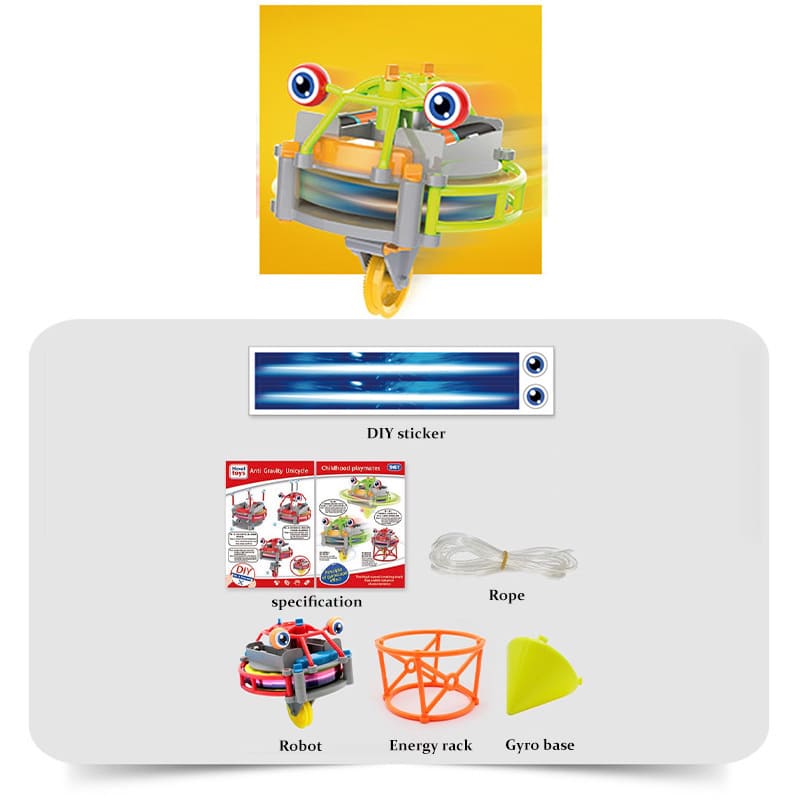 টাম্বলার ডিজাইন সহ শিশুদের উচ্চ-প্রযুক্তি স্ব-ব্যালেন্সিং জাইরোস্কোপ ইউনিসাইকেল