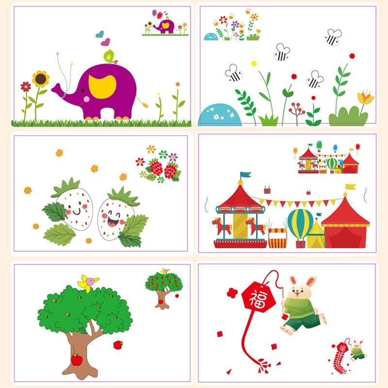 Children's Finger Painting Doodle Coloring Book