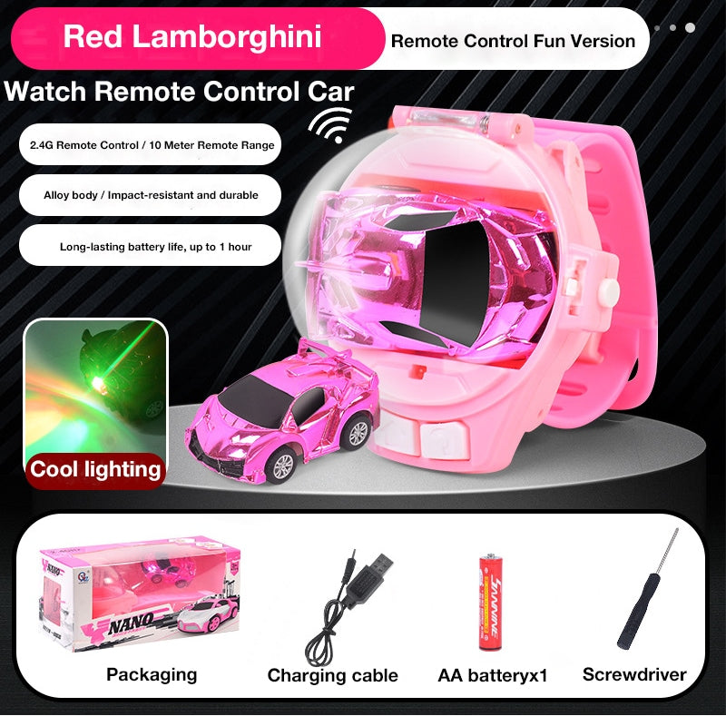 ঘড়ির রিমোট কন্ট্রোল গাড়ি, বৈদ্যুতিক মিনি খেলনা গাড়ি, শিশুদের উপহার