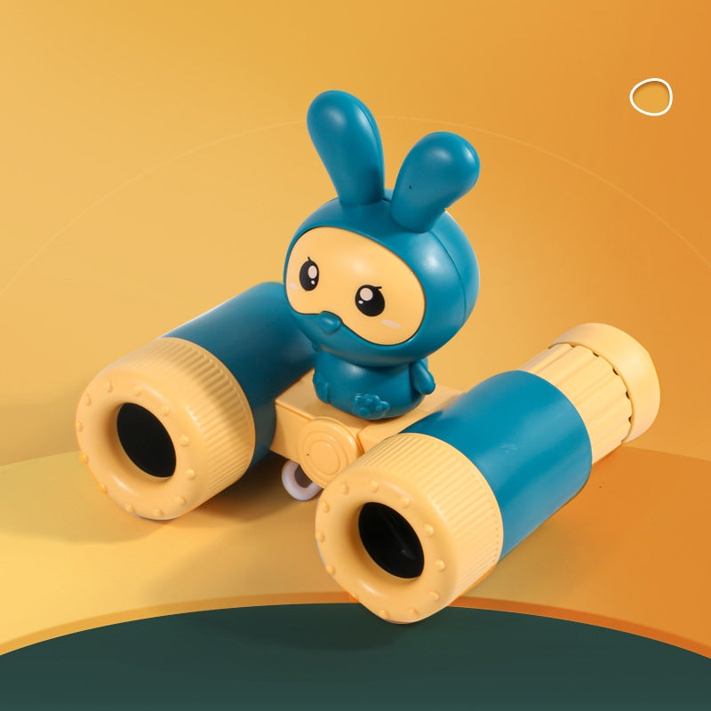 Children's Outdoor Travel Adventure Binoculars, Detachable High Magnification Cartoon Telescope Toy