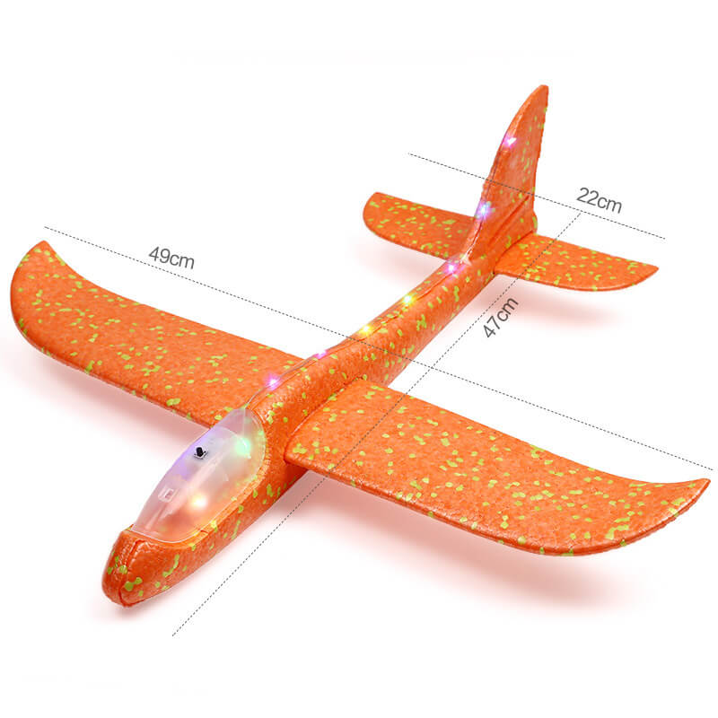 Foam Glowing Hand-launch Airplane, Model Aircraft, Children's Glider