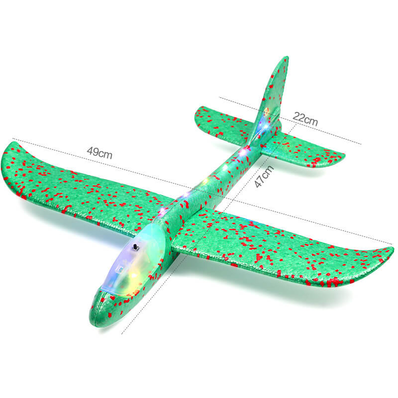 Foam Glowing Hand-launch Airplane, Model Aircraft, Children's Glider