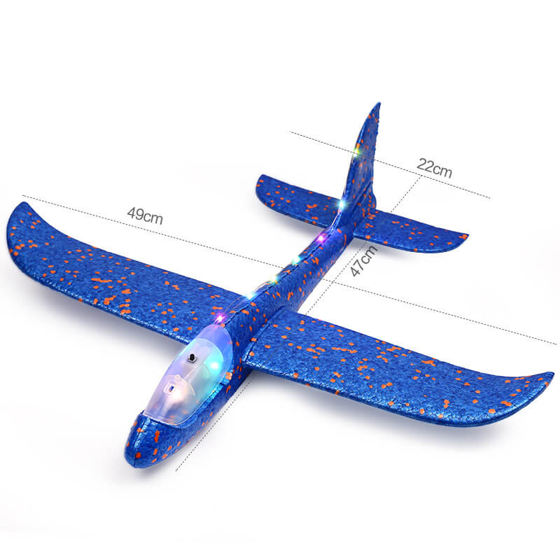 Foam Glowing Hand-launch Airplane, Model Aircraft, Children's Glider
