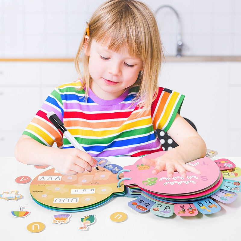 Children's Early Education Flashcards, Alphabet Recognition Quiet Book