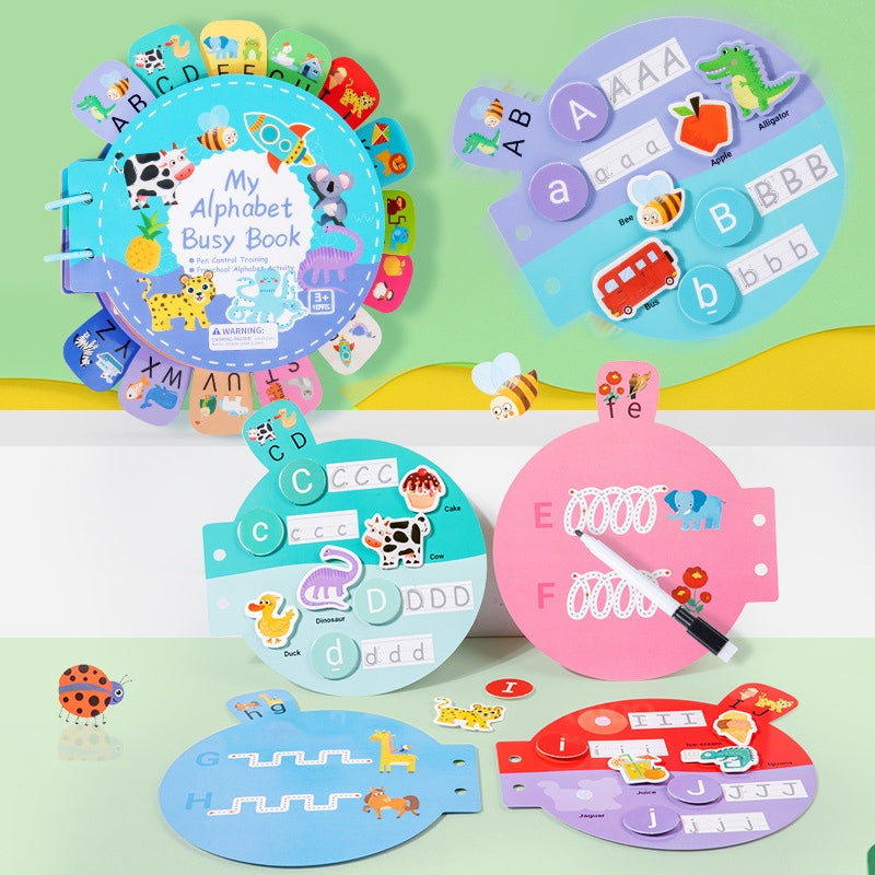 Children's Early Education Flashcards, Alphabet Recognition Quiet Book