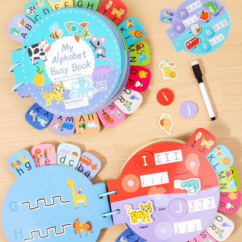 Children's Early Education Flashcards, Alphabet Recognition Quiet Book