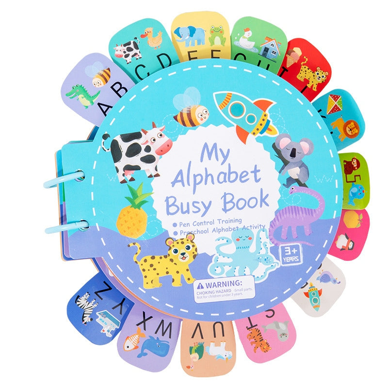 Children's Early Education Flashcards, Alphabet Recognition Quiet Book