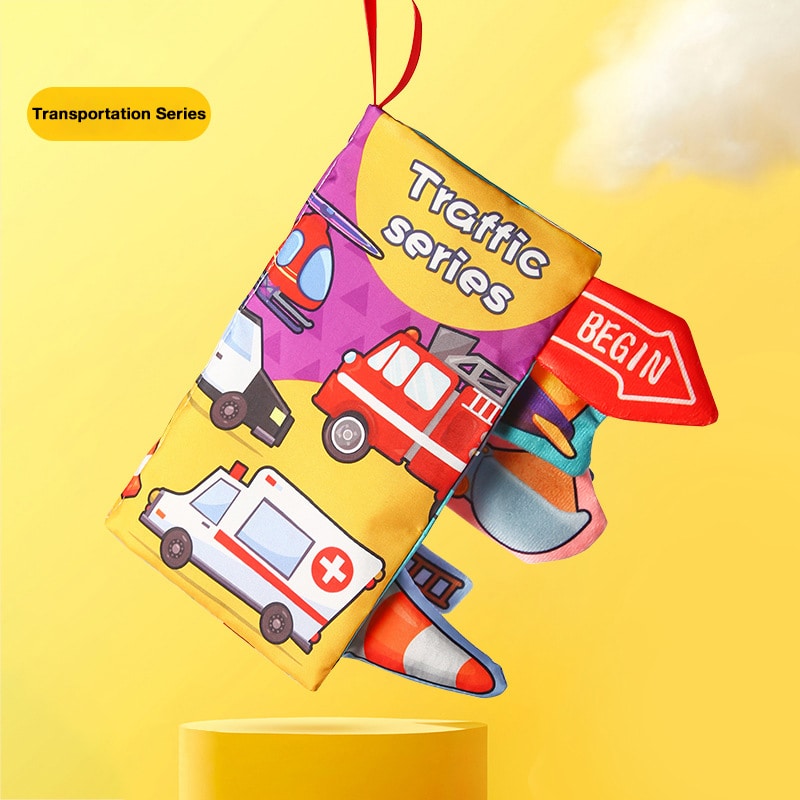 শিশুর লেজের কাপড়ের বই, কুঁচকানো কাগজ সহ ছিঁড়ে যাওয়া-প্রতিরোধী বই, প্রাথমিক শিক্ষার খেলনা