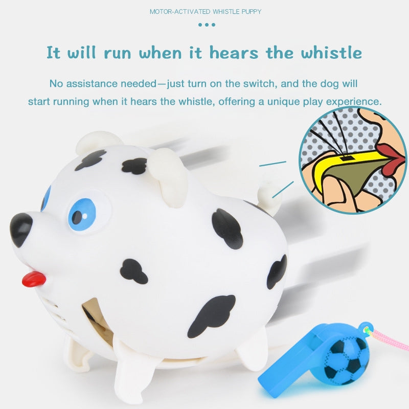Whistle-Activated Puppy Toy, Unique Interactive Animal Toy with Sound and Light
