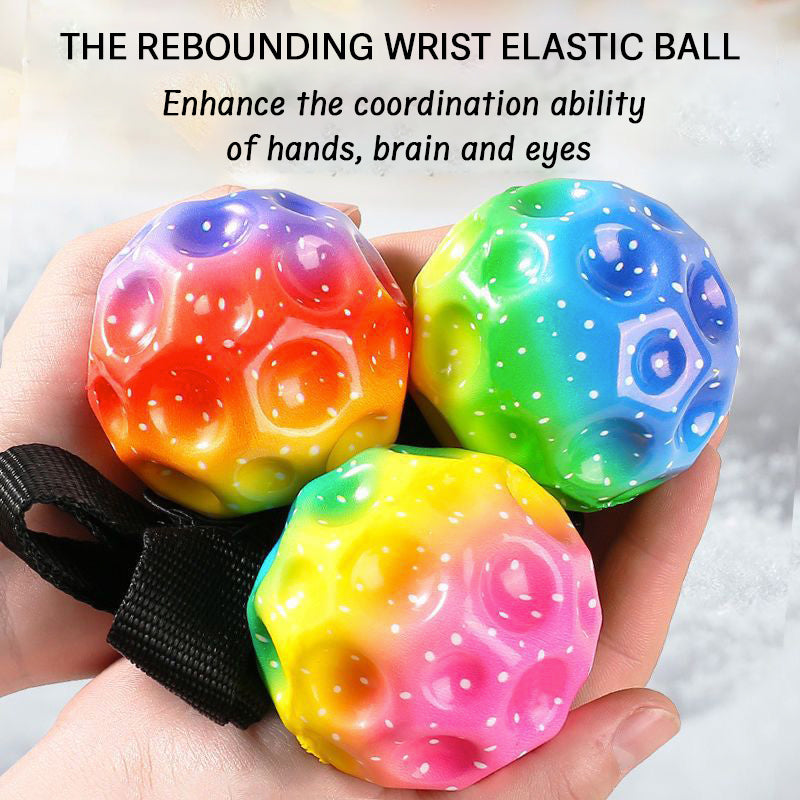 Wrist Pressure-relieving Rebounding Band With Light-emitting Function and High Elasticity Lunar Stone