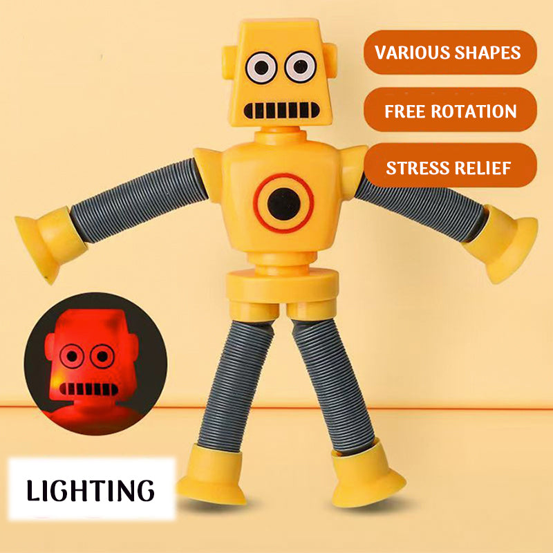 Suction Cup Luminous Cartoon Telescopic Children's Educational Toy