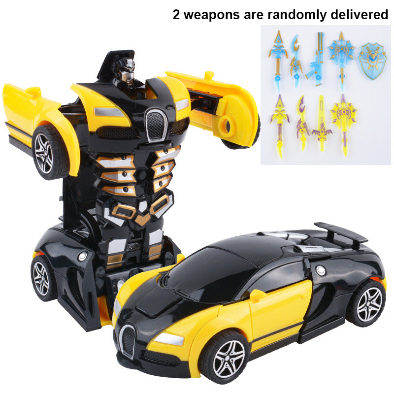One-Touch Transforming Robot Car – Crash & Auto Deformation Toy