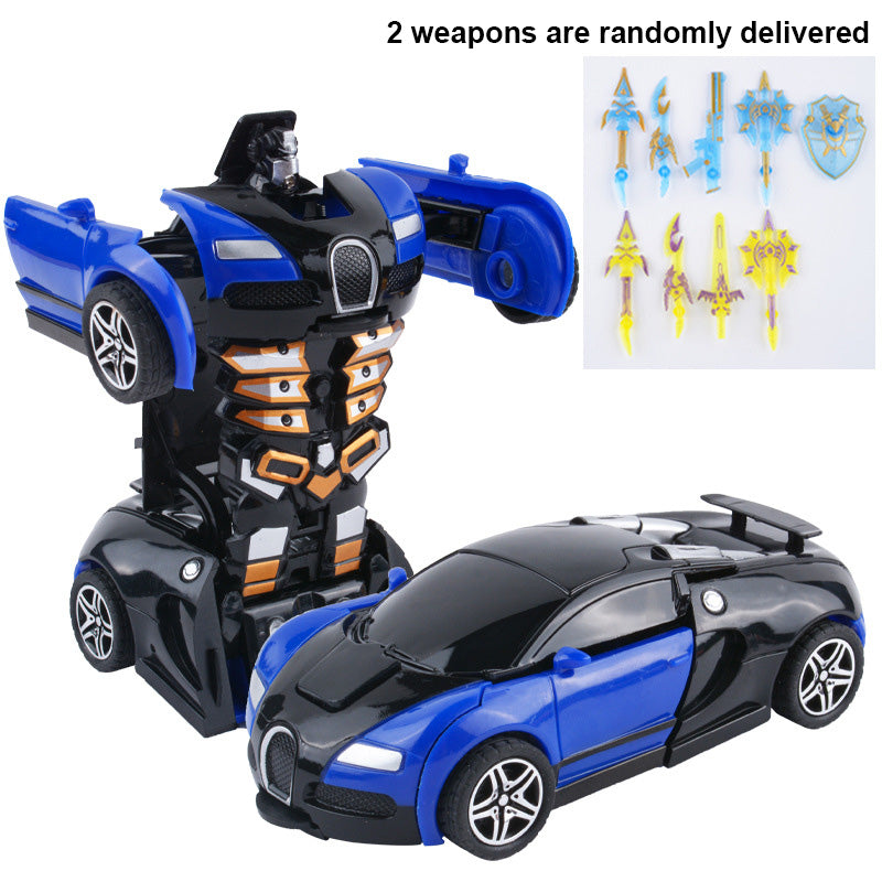 One-Touch Transforming Robot Car – Crash & Auto Deformation Toy