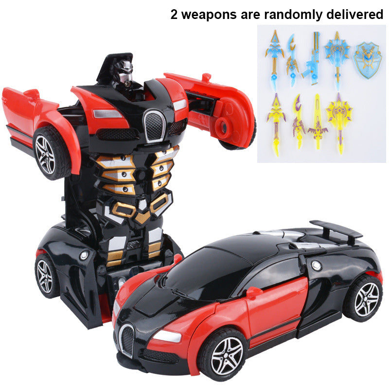 One-Touch Transforming Robot Car – Crash & Auto Deformation Toy