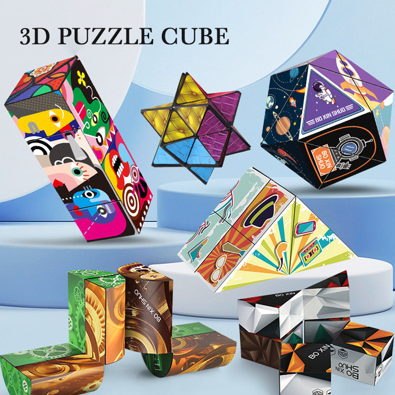 Solid Geometry 3D Infinite Magic Cube Children's Educational Toys