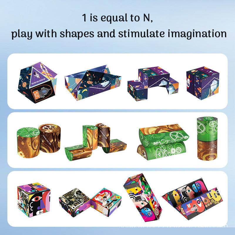 Solid Geometry 3D Infinite Magic Cube Children's Educational Toys