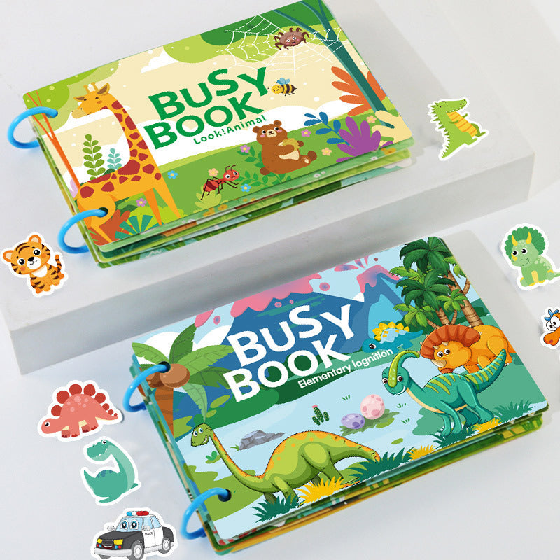Montessori Busy Book for Toddlers – Sticker Learning Toy