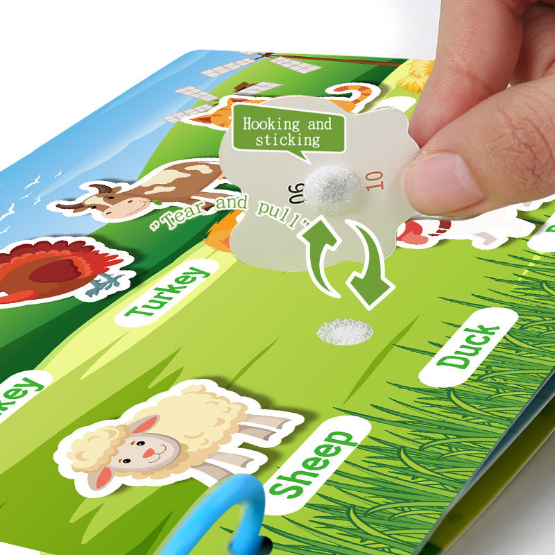 Montessori Busy Book for Toddlers – Sticker Learning Toy