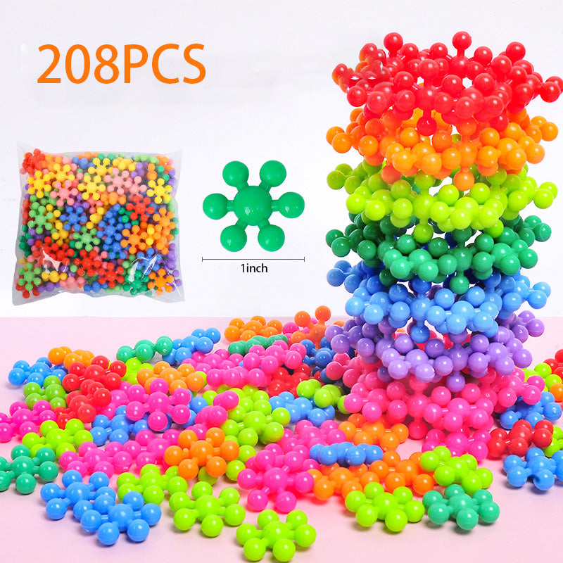 3D Plum Blossom Building Blocks – Educational Toy for Kids’ Focus