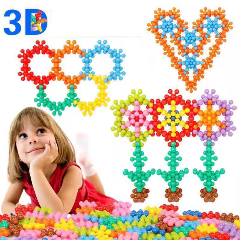 3D Plum Blossom Building Blocks – Educational Toy for Kids’ Focus