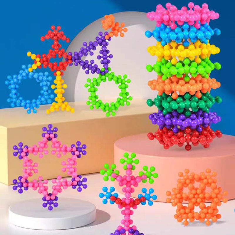 3D Plum Blossom Building Blocks – Educational Toy for Kids’ Focus