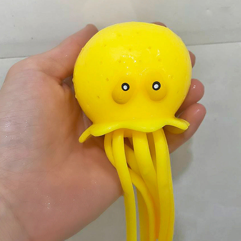Octopus Water-Spraying Squeeze Toy