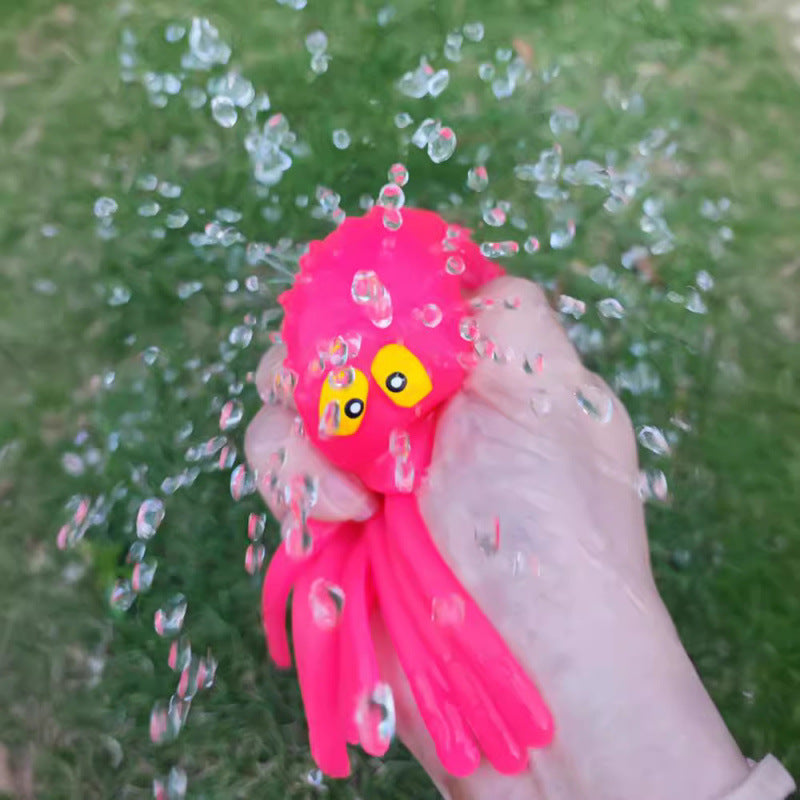 Octopus Water-Spraying Squeeze Toy
