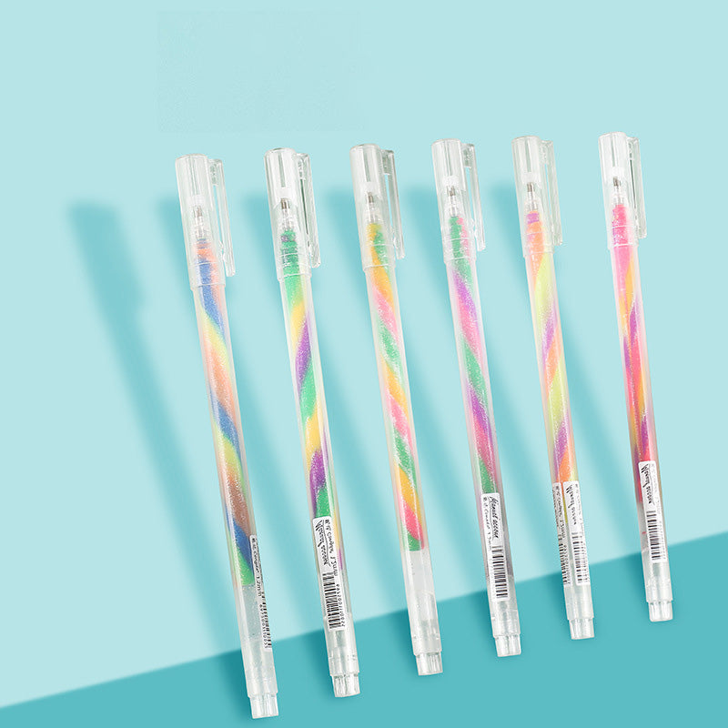 Gradient Rainbow Pen – 3 Colors, Stylish Gel Ink
