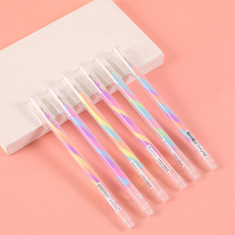 Gradient Rainbow Pen – 3 Colors, Stylish Gel Ink