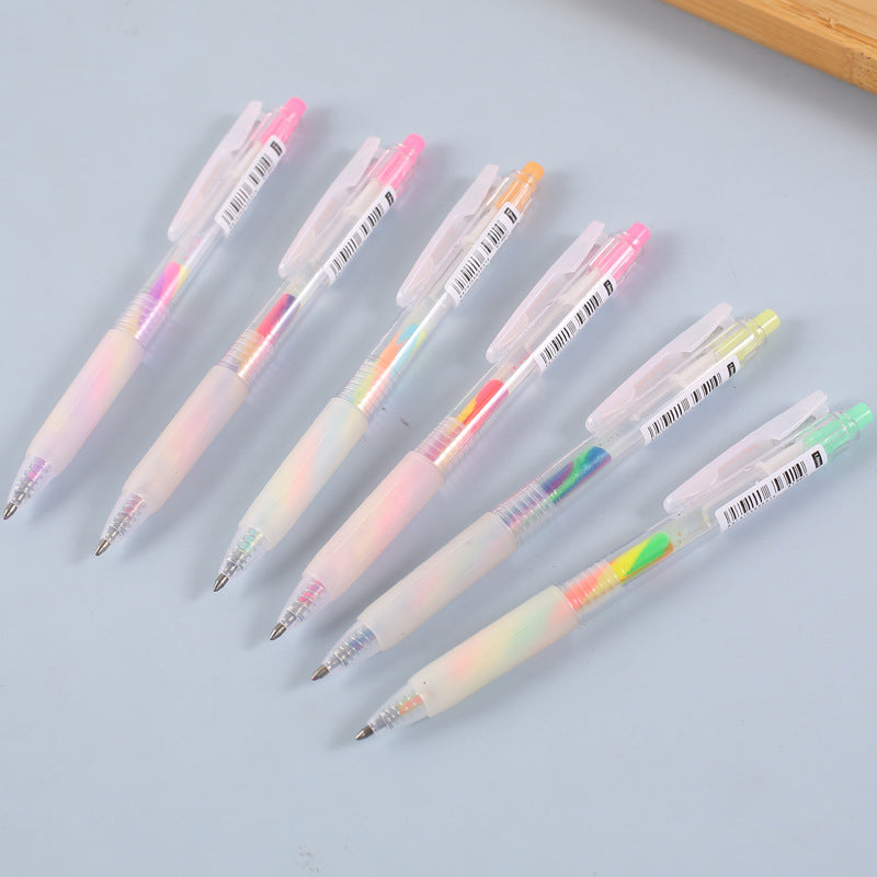 Gradient Rainbow Pen – 3 Colors, Stylish Gel Ink