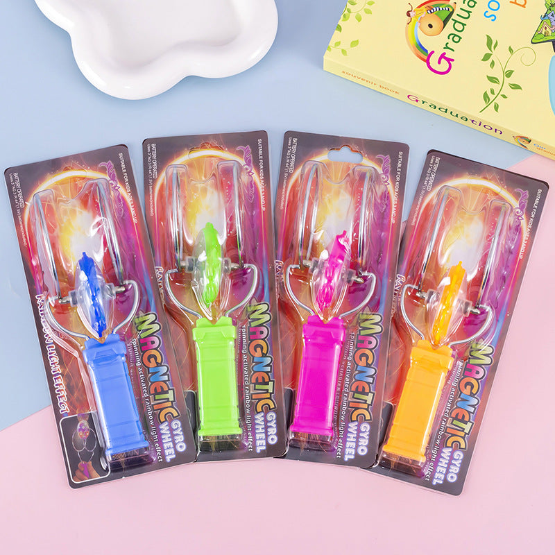 Hand-Spinning Magnetic LED Gyro Toy